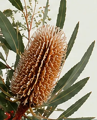 Australian banksia and native foliage